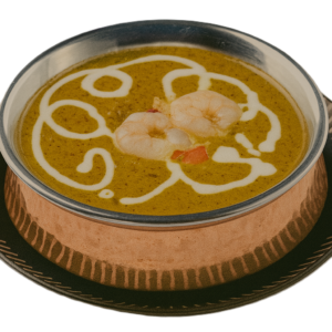 サグブラウンカレー（Sag Prawn Curry）